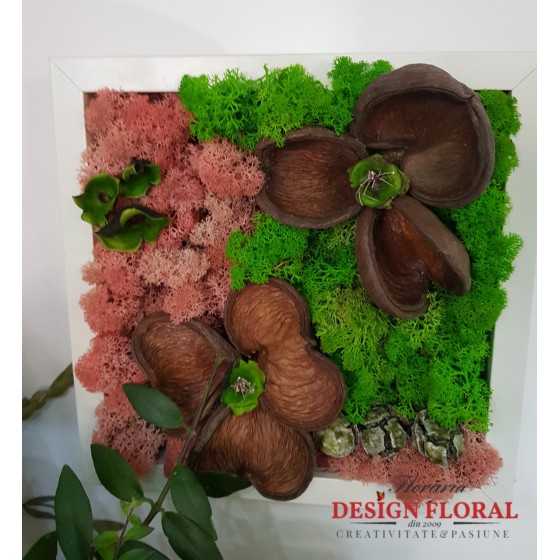 Tablou cu licheni " Flower"