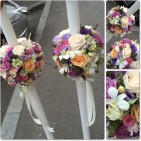 Lumanari de nunta mix flori