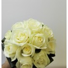 Buchet nunta trandafiri albi
