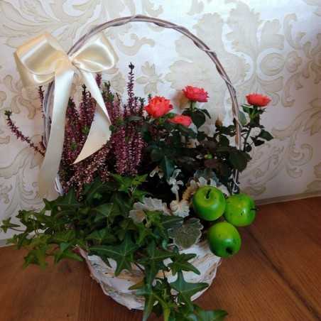 Aranjament floral cu plante decorative
