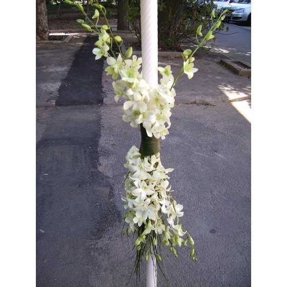Lumanari de nunta curgatoare din orhidee Dendrobium