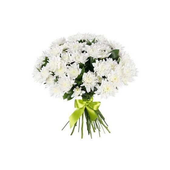Buchet floral crizanteme albe
